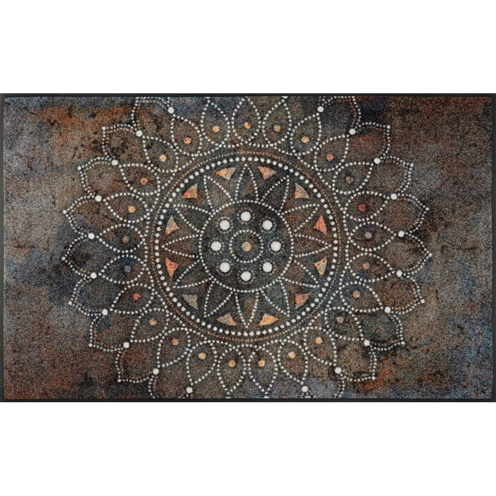 Wash Dry Deurmat, Madhana 35 x 120 cm, binnen en buiten, wasbaar, kleurrijk