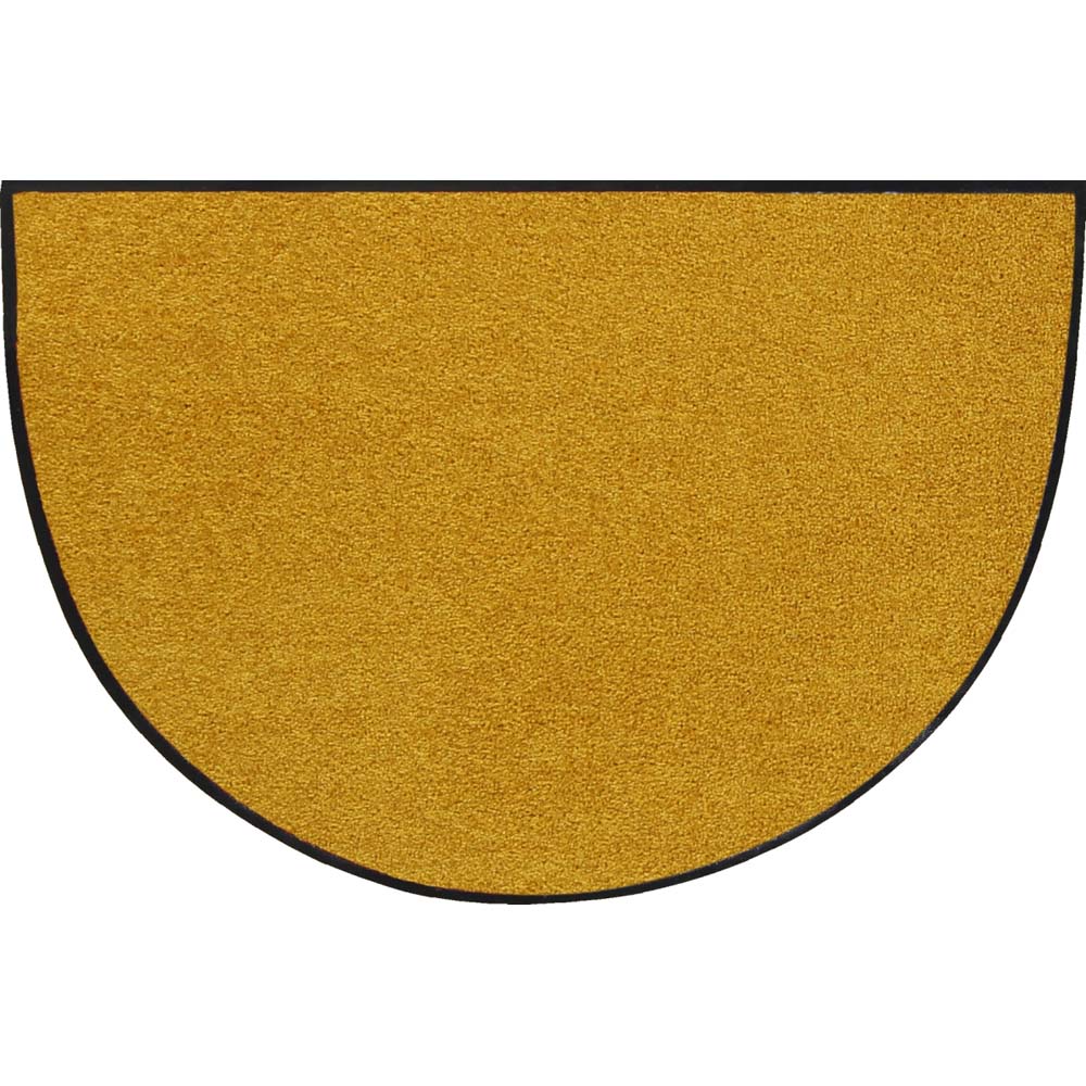 Fussmatte Salonloewe Safran Halbrund 50x75 Cm Fussmatte salonloewe safran halbrund 50x75 cm