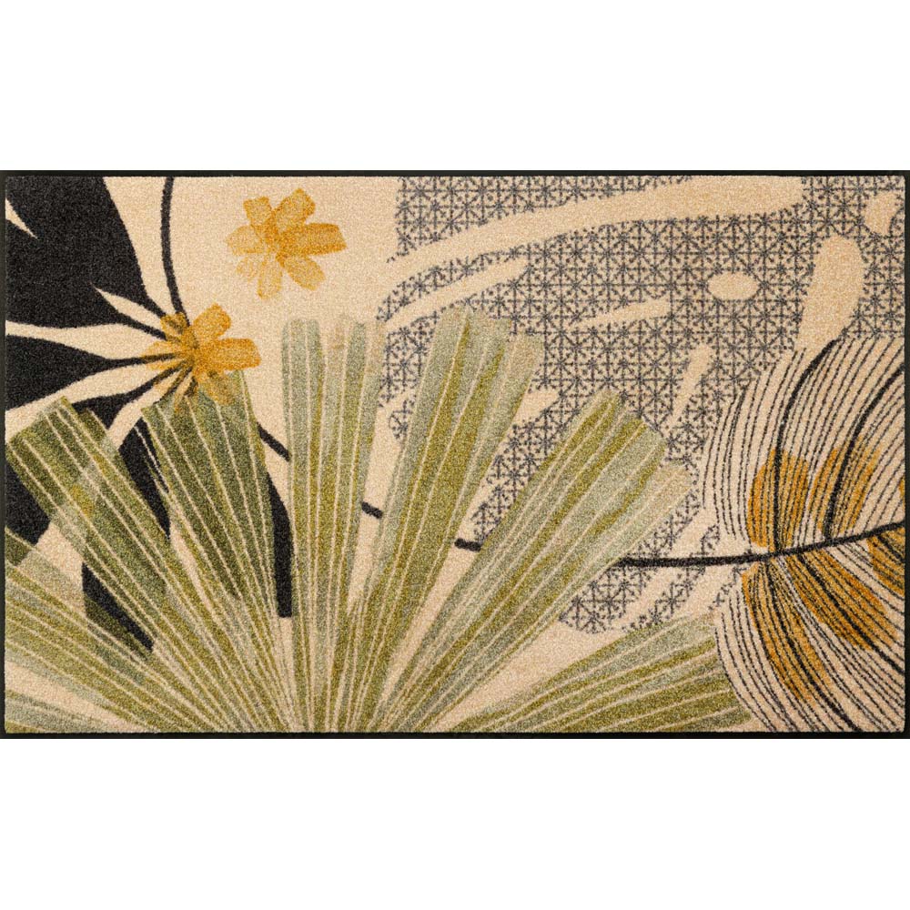 wash dry Fußatte, Brown 75x120 c, innen und außen, waschbar