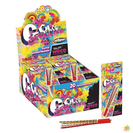 Colorsprüher Kinderfeuerwerk Colorsprueher 200 Stk.