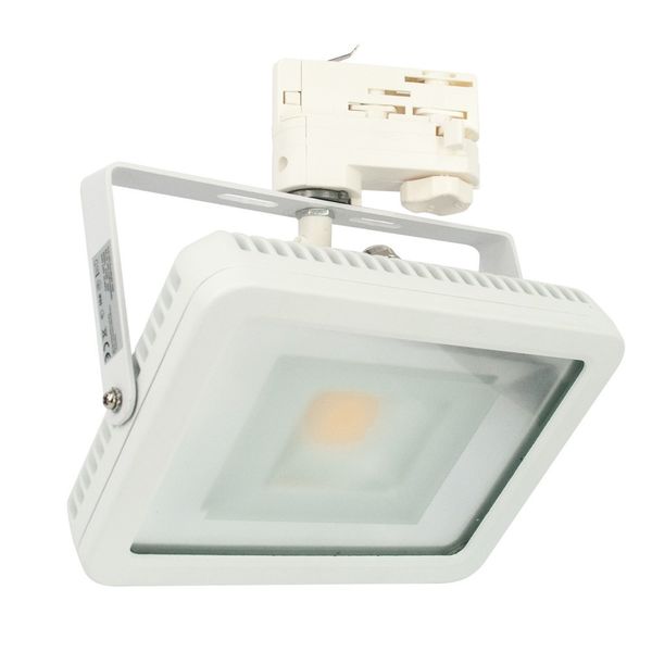 CLE LED Floodlight Stromschienstrahler weiß 30W 3500K 2600lm neutralweiß 3 Phasen Adapter CLE LED Floodlight Stromschienstrahler weiß 30W 3500K 2600lm neutralweiß 3 Phasen Adapter