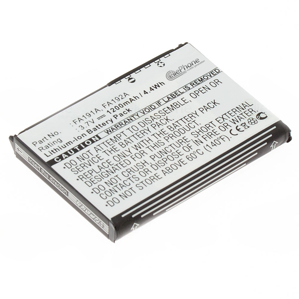 Batteria Sostitutiva 1250mAh Per Fujitsu Loox 410, N560 E Altri (3.7V Li-ion, Nero)