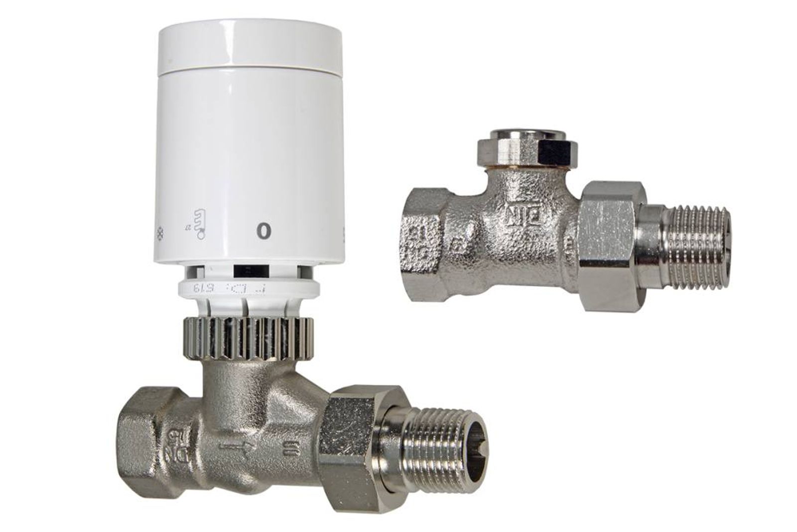 SIENOC Thermostatventil Set Eck 1/2 - Komplett-Set Mit Thermostatkopf Für Heizkörper - Max. 10 Bar