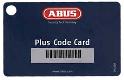 ABUS Plus Code Card