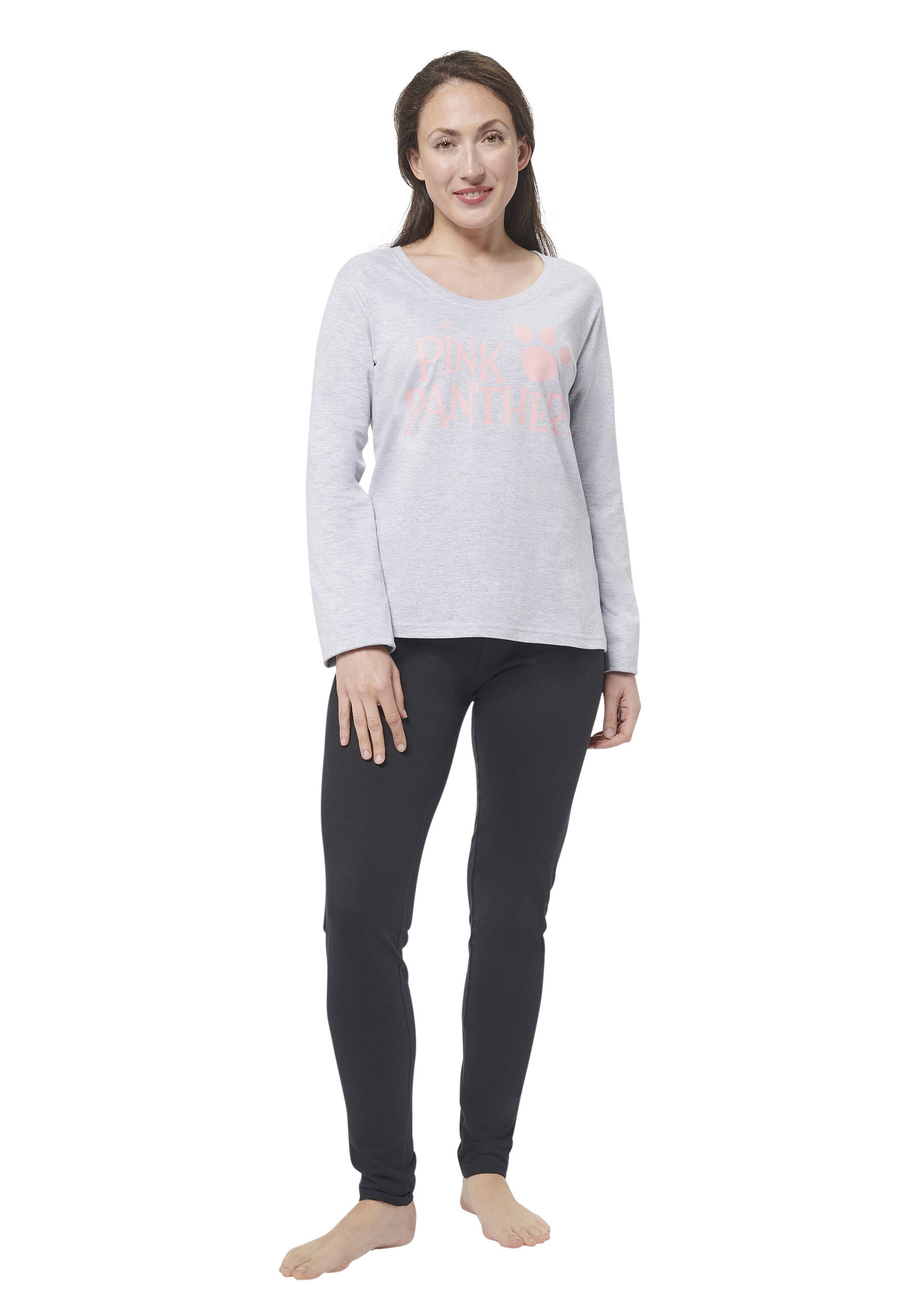 Damen Pyjama Set Mit Brustpolster - Langarm Strickjacke & Hose - Bequemer Schlafanzug