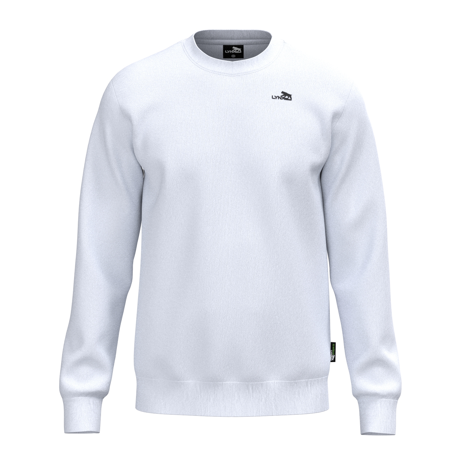 Sport Basic Sweater Fips in white | plentyShop LTS