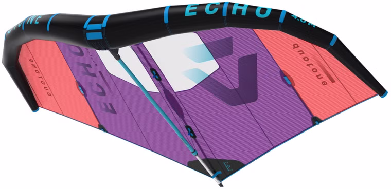 [Paket] Set Foil Wing Echo C4 red purple + Boom + Leash Duotone 2021 2.6