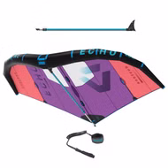 [Paket] Set Foil Wing Echo C4 red purple + Boom + Leash Duotone 2021 2.6