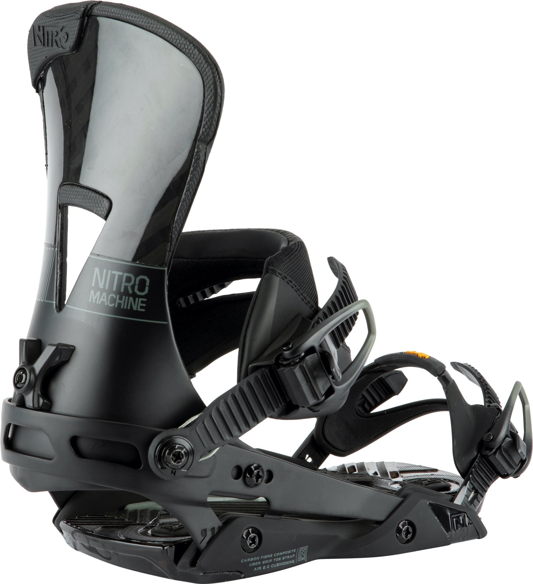 Nitro Snowboard Zero Attacchi Da Snowboard – Uomo, All Mountain Freestyle, Colore Unico