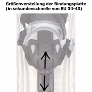 OXL Damen Alpin Schneeschuhe mit Tasche Inook