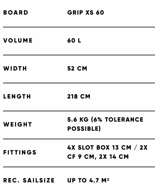 Ultra Grip XS TE Mosquito Edition Windsurfboard Fanatic 2021 60