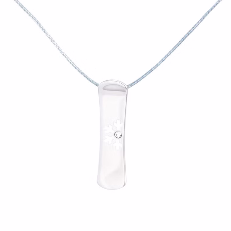 Snowboard Snow W Silber Schmuck Silver+Surf