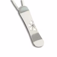 Snowboard Snow W Silber Schmuck Silver+Surf