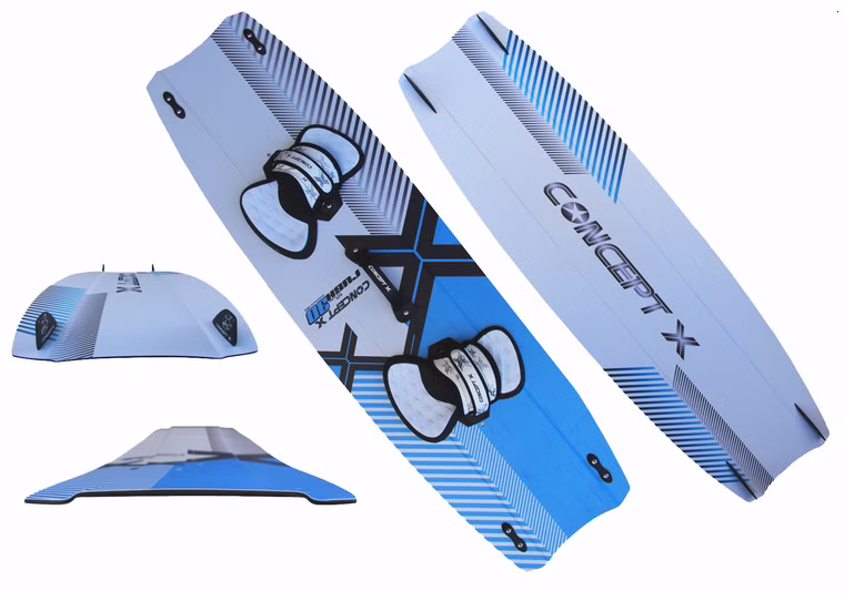 Rush 3D Kiteboard mit Bindung Concept X 135