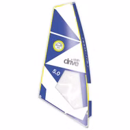 [Paket] Easyride Rig blue Windsurf Segel komplett Set Segel mit Mast und Gabel North Sails 5.0