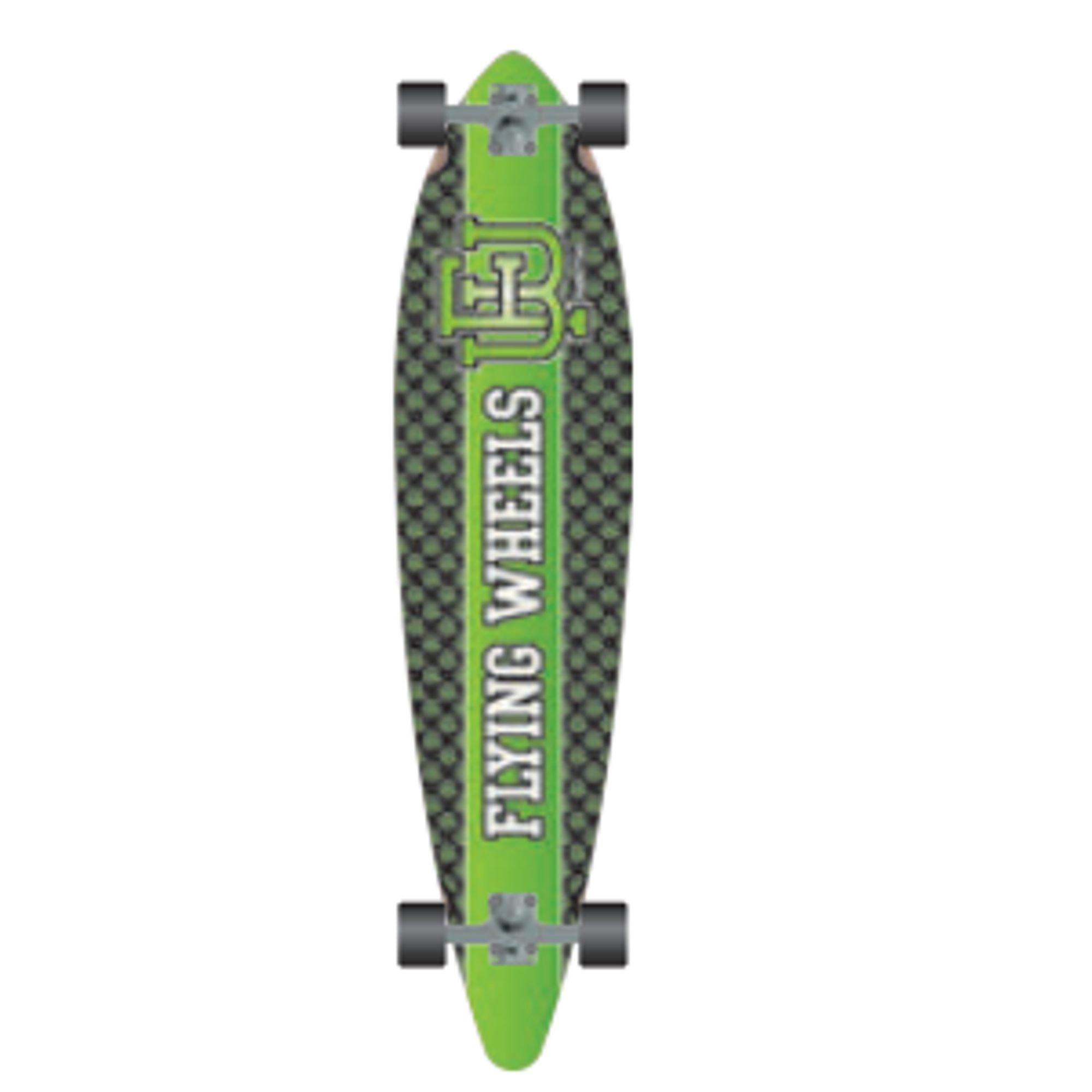 Flying Wheels Downhill Skateboard 43 Varsity Lime skateboard