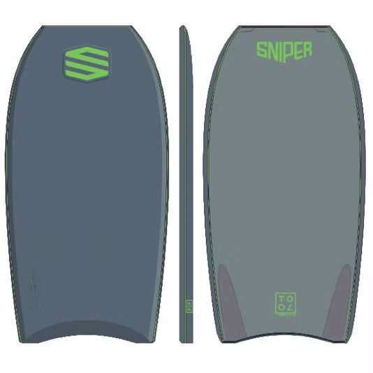 Bodyboard Alex Uranga Tool PP Grau Sniper 40.5'' / 103 cm