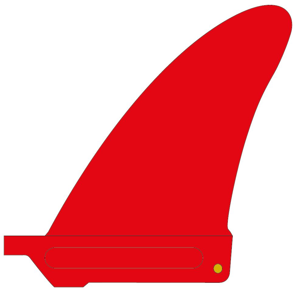Maui Ultra Fins X-Side rot Finne Windsurf Welle On Sideshore