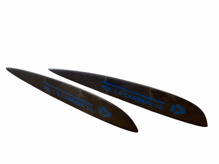 Finset Carbon 30 (2pcs) WK black Kite Sparepart Finne Duotone 1