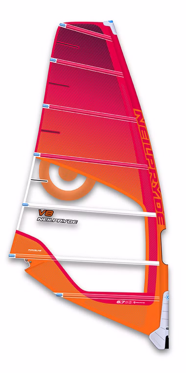 V8 C2 red Windsurf Segel Neilpryde 2017 gebraucht 8.2