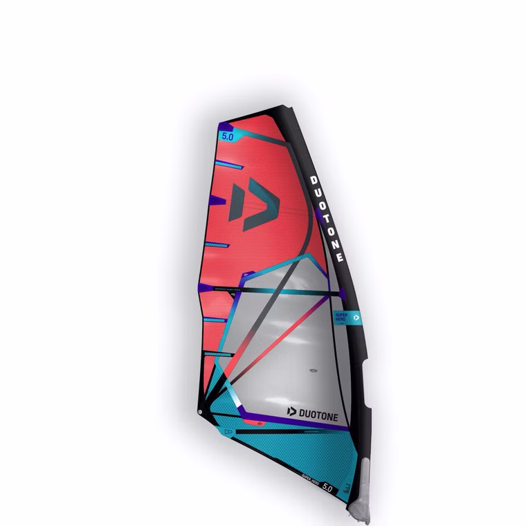 Super Hero C02 coral/turquoise Windsurfsegel Duotone 2022 3.0