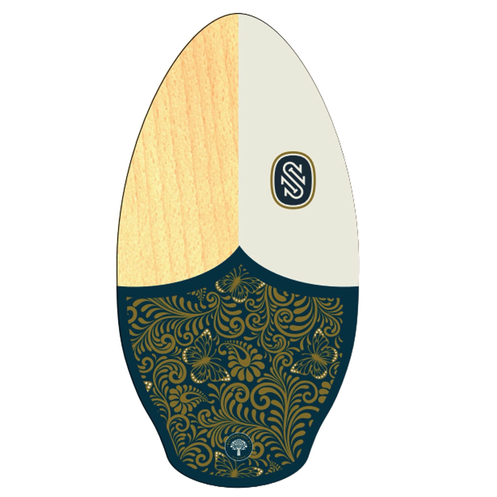Amagogo Skimboard 104cm - Holz Surfbrett Für Strand & Wellen