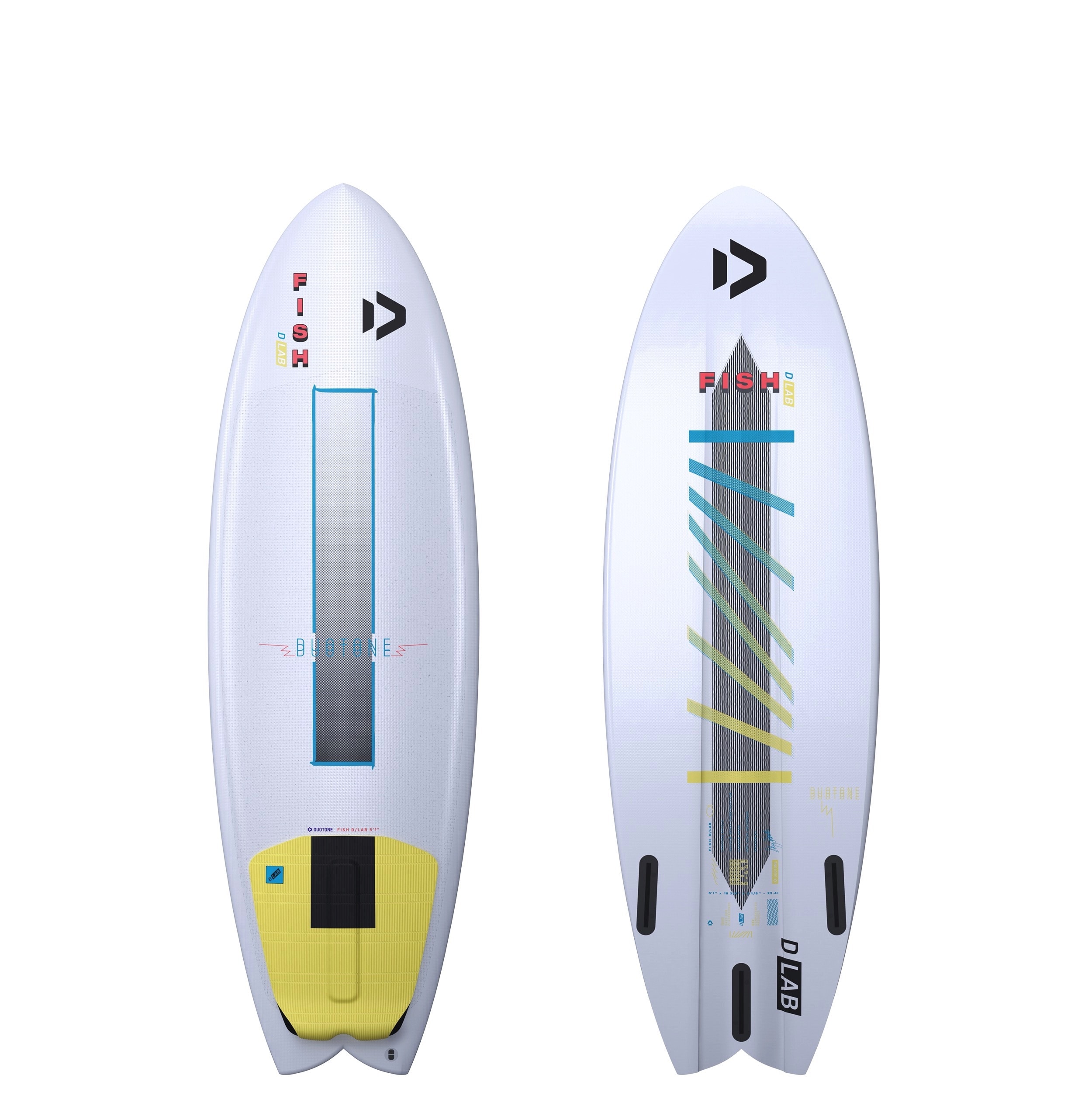 Duotone Fish D/LAB Kite Surfboard 22 Directional Wave Welle