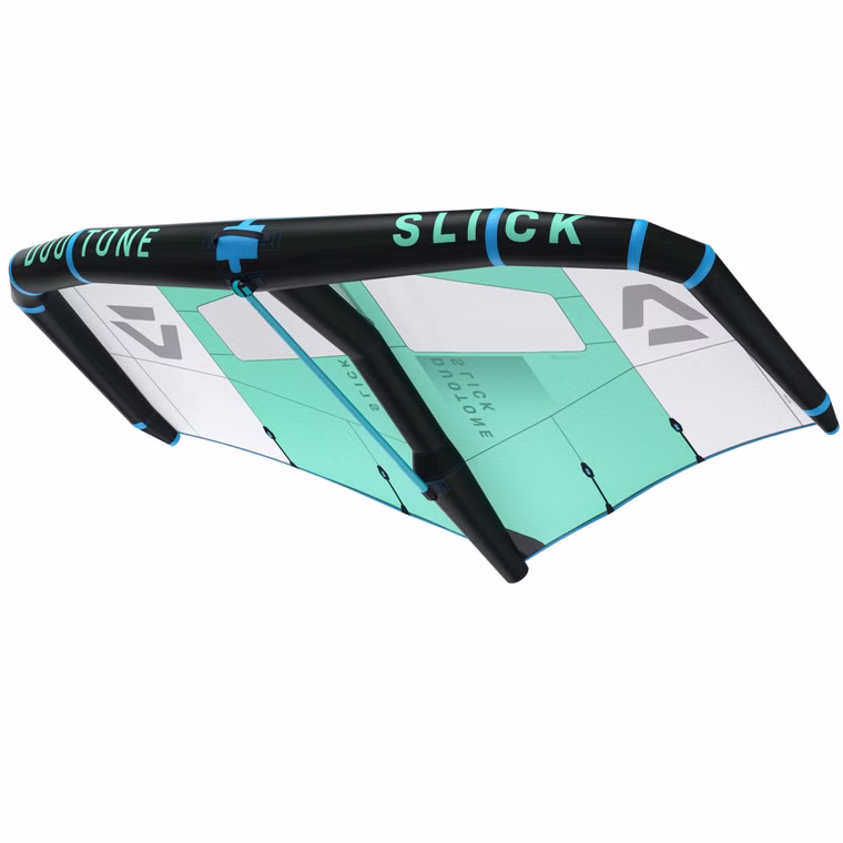 [Paket] Set Slick C13 mint/white/black Foil Wing + Miniboom Platinum + Wrist Leash Duotone 2021 L
