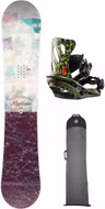 [Paket] Snowboard Damen Set Nitro Mystique + GS Green + Boardbag 142