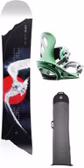 [Paket] Snowboard Damen Set Capita Birds of a Feather + GU Green + Boardbag 140