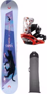 [Paket] Snowboard Damen Set Capita Space Metal Fantasy + GS Orange + Boardbag 141