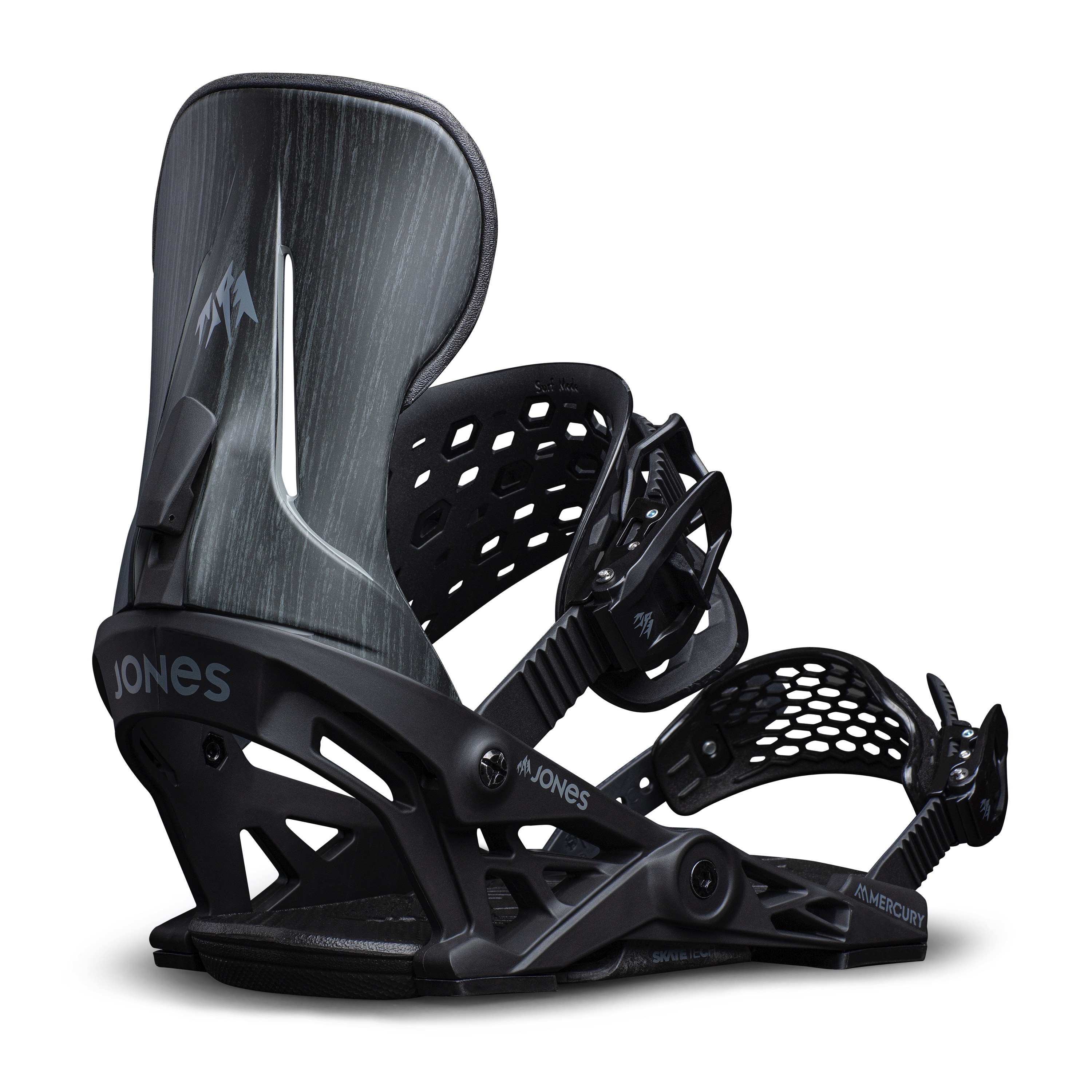 Jones Mercury Black Wood Snowboardbindung 22 Freeride Carving