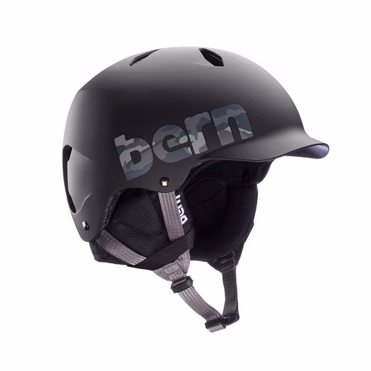 Bandito EPS Matte Black Camo Logo - Black Mips Junior Helm Bern S/M (51.5 - 54.5cm)