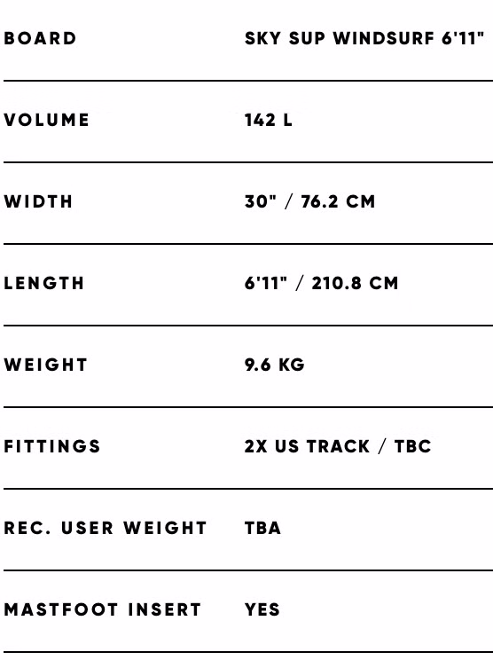 [Paket] Sky Foil WS Board Fanatic 2021 6'11''
