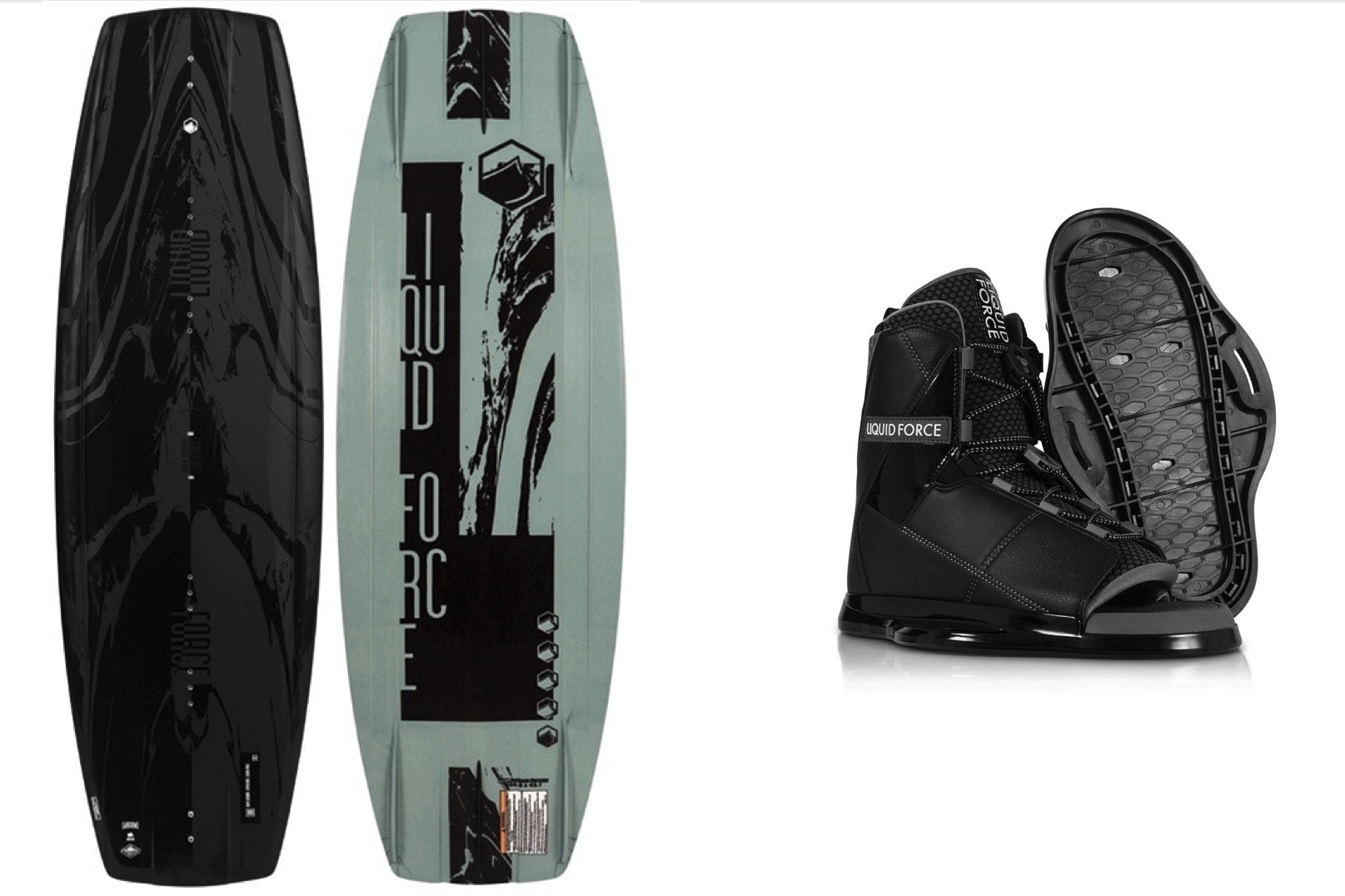 Wakeboard Set Liquid Force RDX Transit 22 Wake Board Bindung