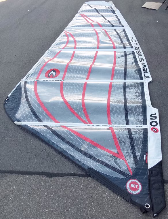 SO Windsurf Segel Hot Sails Maui gebraucht 5.0