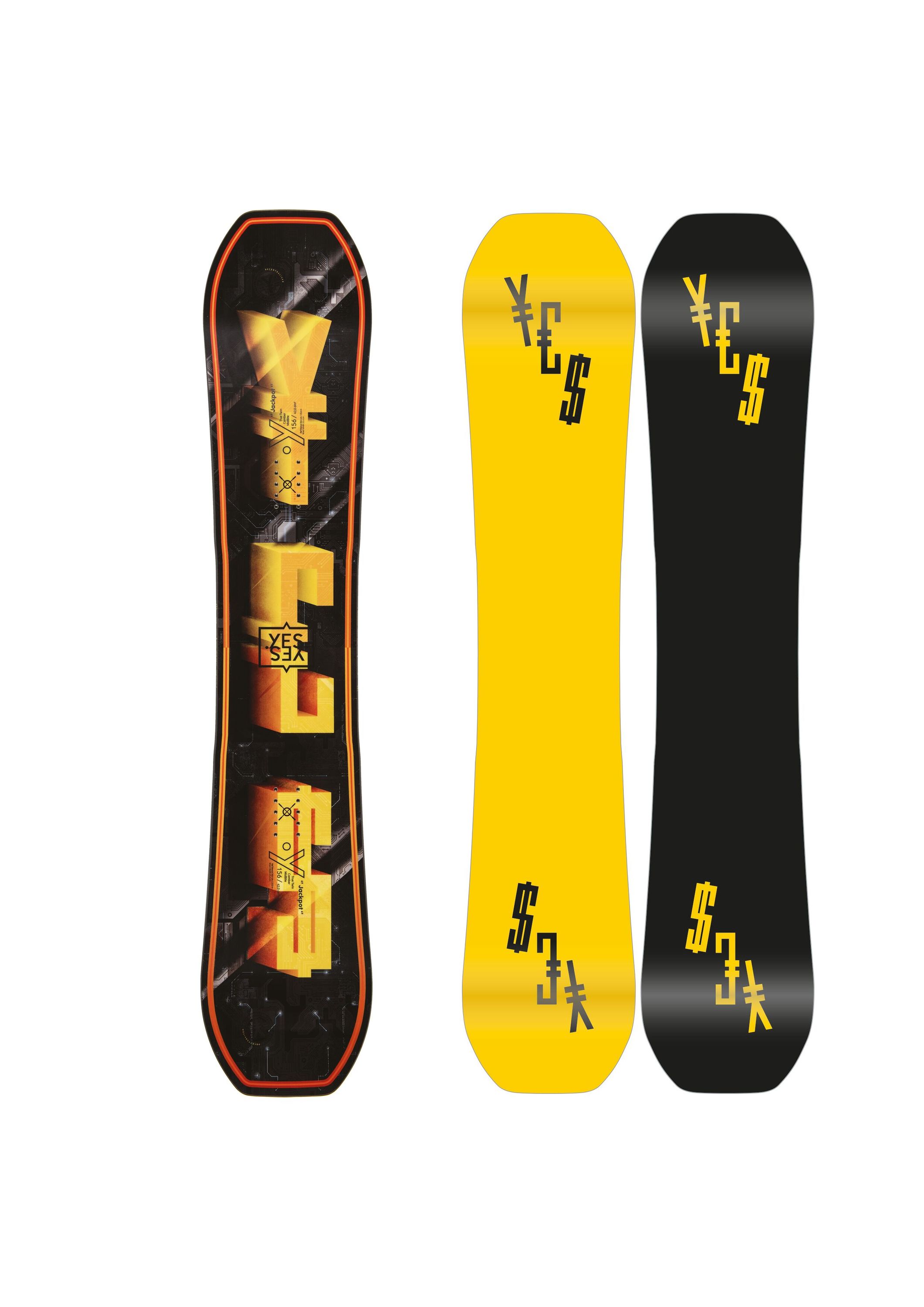 YES Jackpot Snowboard 23 Park Freestyle Kicker Camber Leicht