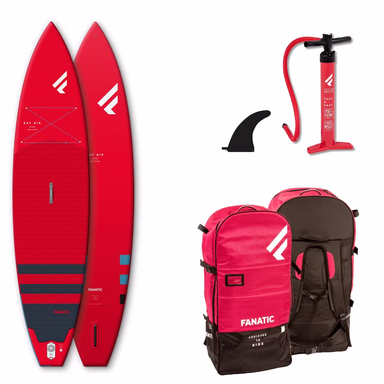 Ray Air red SUP Board aufblasbar Fanatic 2023 gebraucht 12'6''