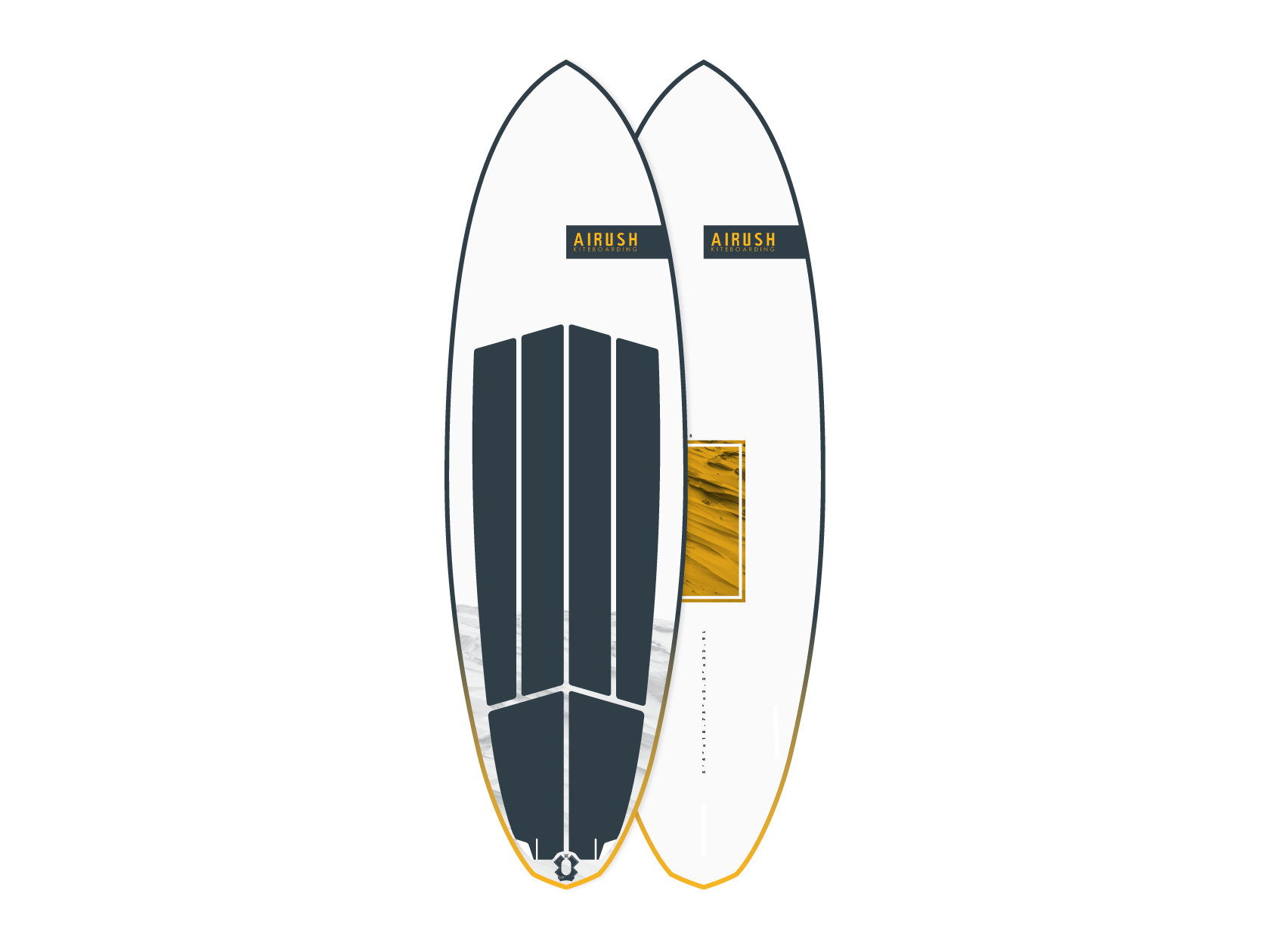 Airush AMP Kite Surfboard 23 Surf Directionals onshore leicht