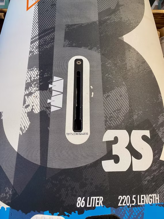 3S CED Windsurfboard Tabou 2017 gebraucht 86