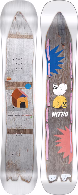 Cheap thrills wide Snowboard Nitro 2024 157
