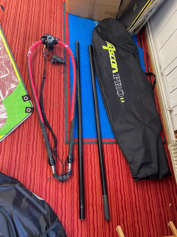 Pro Rigg Gelb+Grün Windsurf Kinder Rigg Ascan gebraucht 2.5