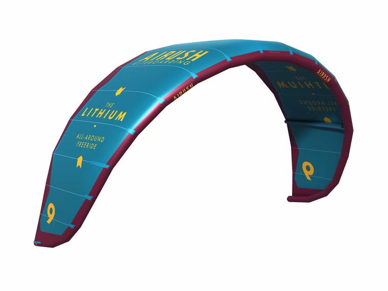 Lithium V13 Kite Kiteschrim Airush 2024 Teal & Red