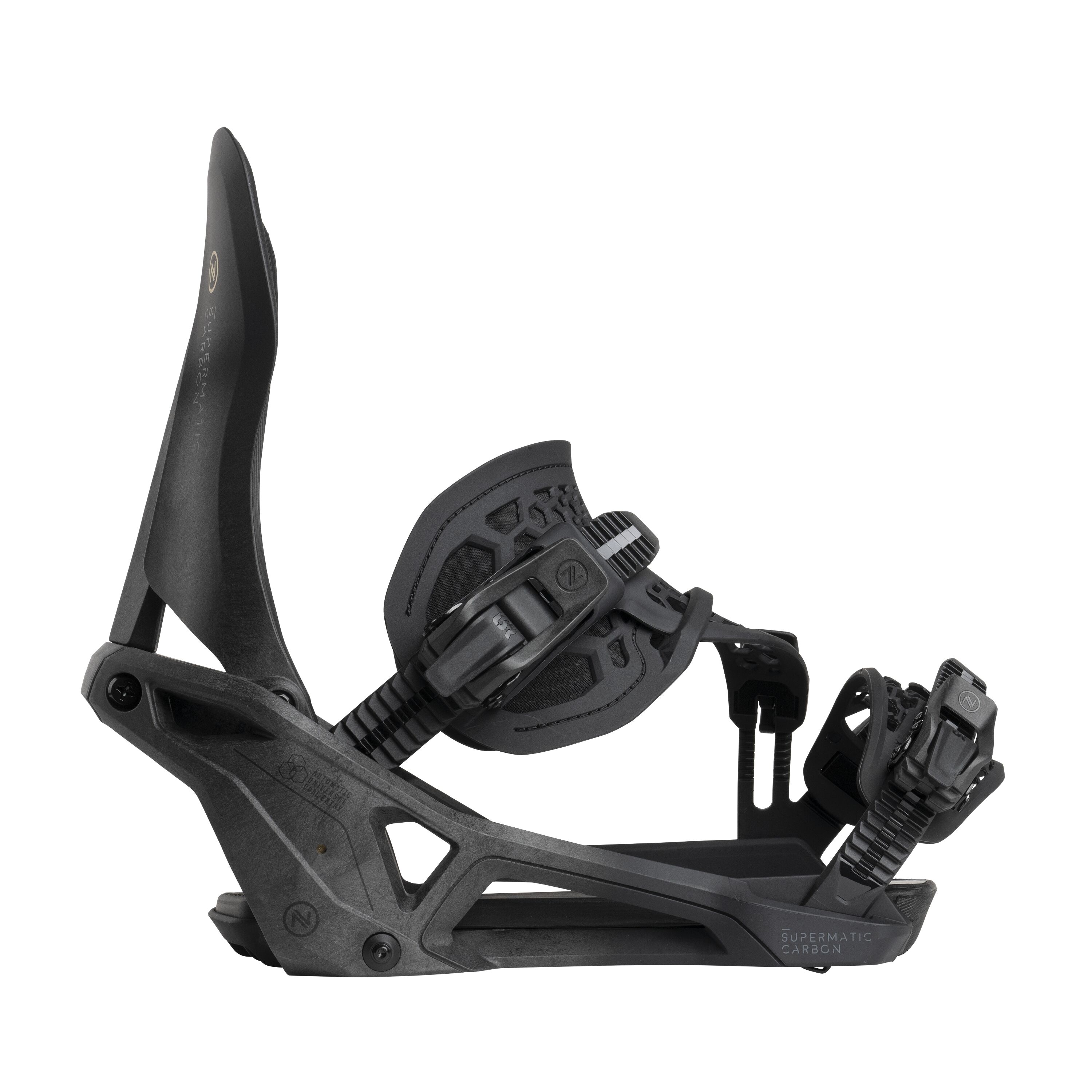 Nidecker Supermatic Snowboard Bindings 2025 – Step-On Bindings That Work With Any Boots, No Buckles Needed