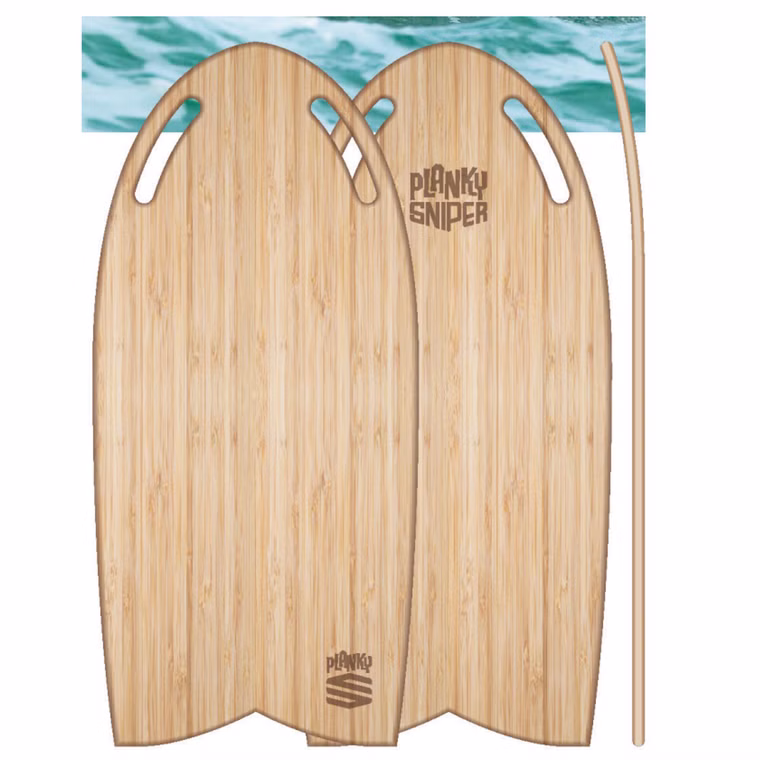Holz Bodyboard Planky Bamboo Paipo Bodyboard Sniper 2025 43,5