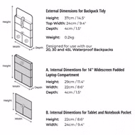 Laptop Tablet Organizer für Rucksäcke Tasche Overboard 2025 M