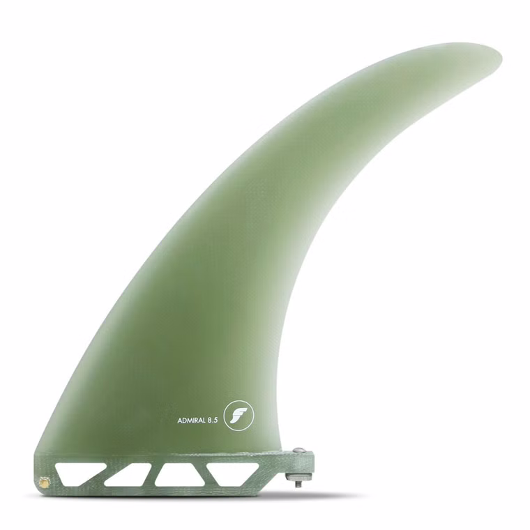 Single Fin Admiral Volan Fiberglass US Finne futures 2025 8.5