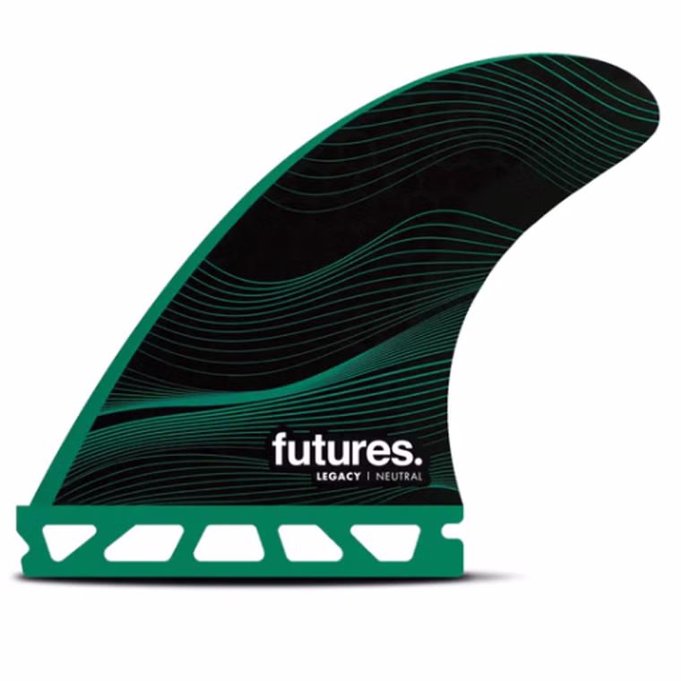 Thruster Fin Set F6 Legacy neutral M Fin futures 2025 Grün