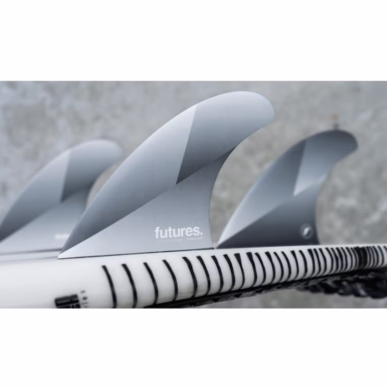 Thruster Fin Set Wade Tokoro Honeycomb Fin futures 2025 Grau