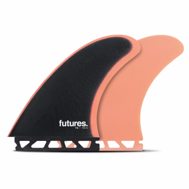 Twin Fin Set T2 Fiberglass Finnen futures 2025